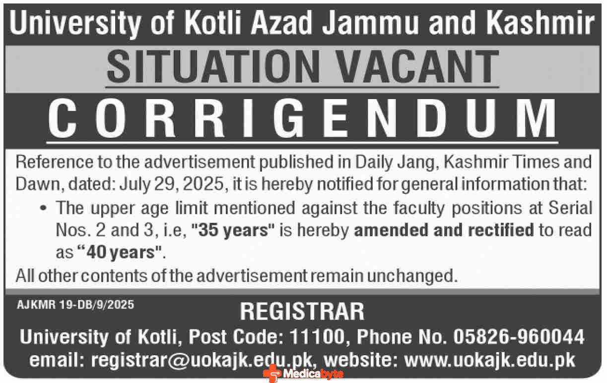 University of Kotli Azad Jammu and Kashmir