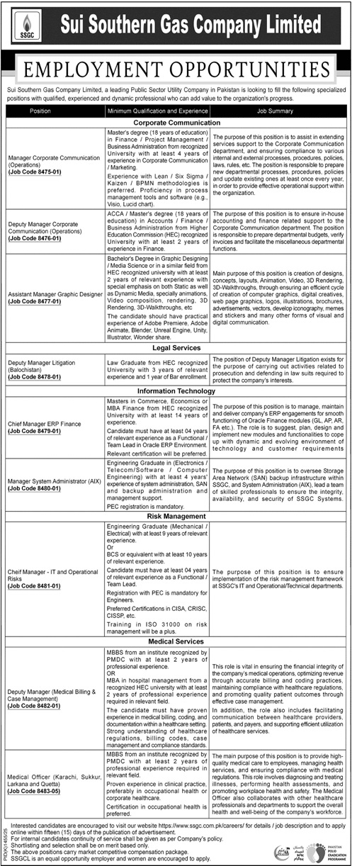 Sui Southern Gas Company SSGC