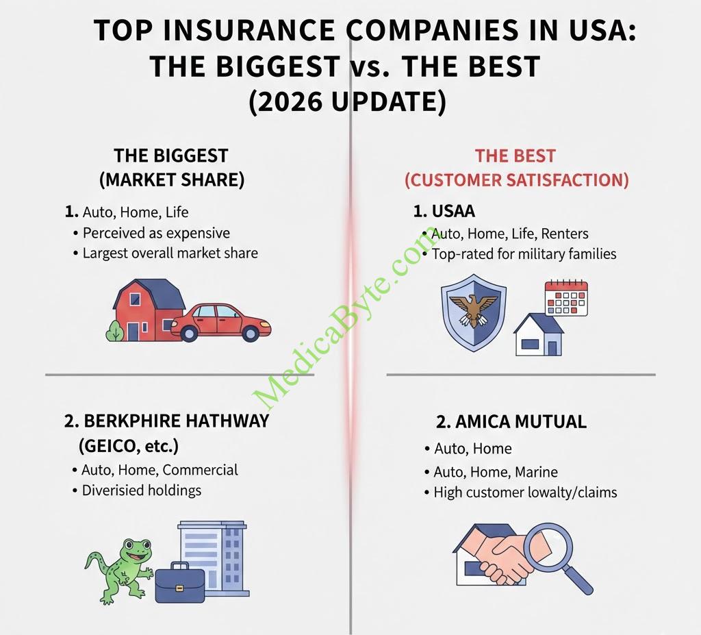 Top Insurance Companies in the USA: The Biggest vs. The Best (2026 Update)